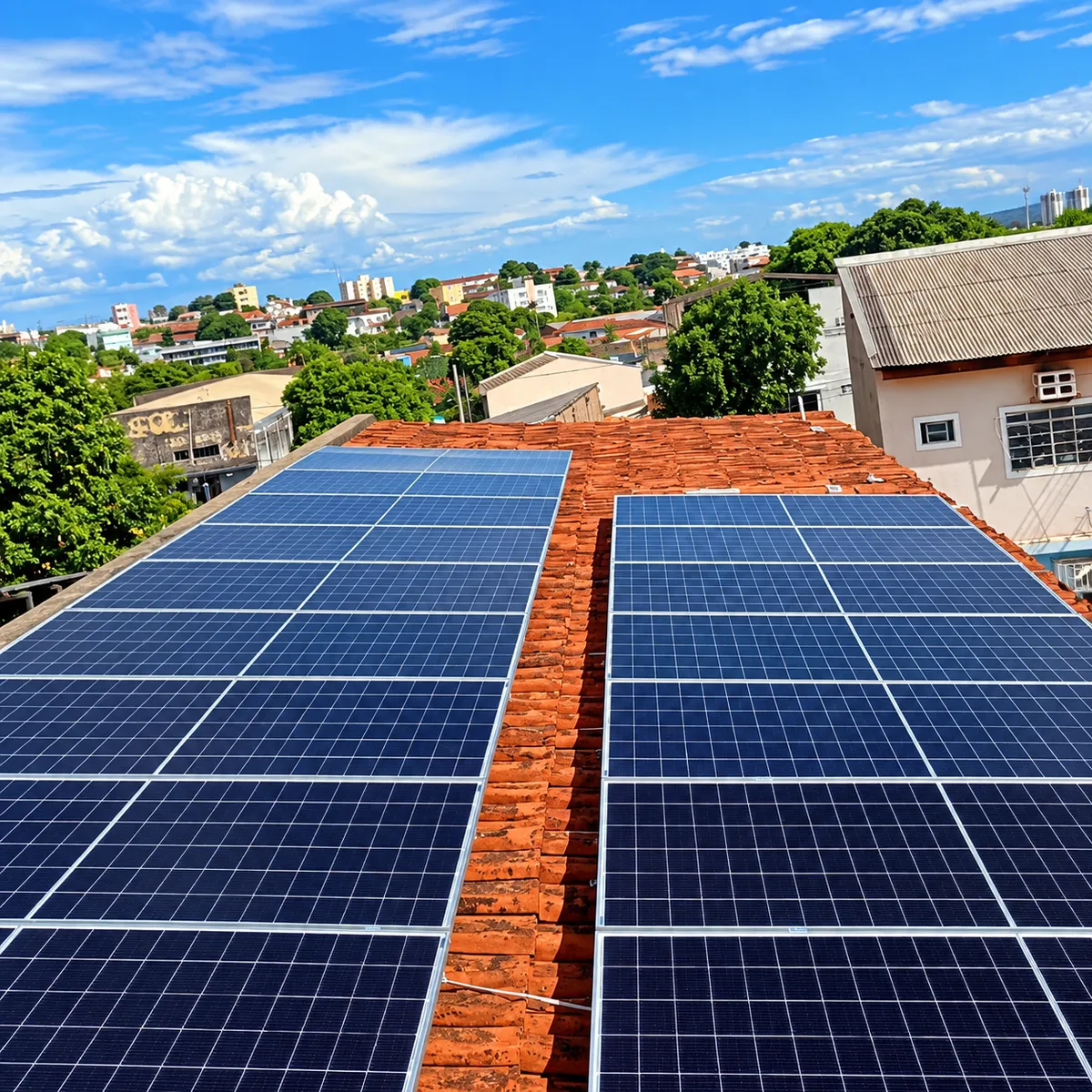 Instalação de placas solares