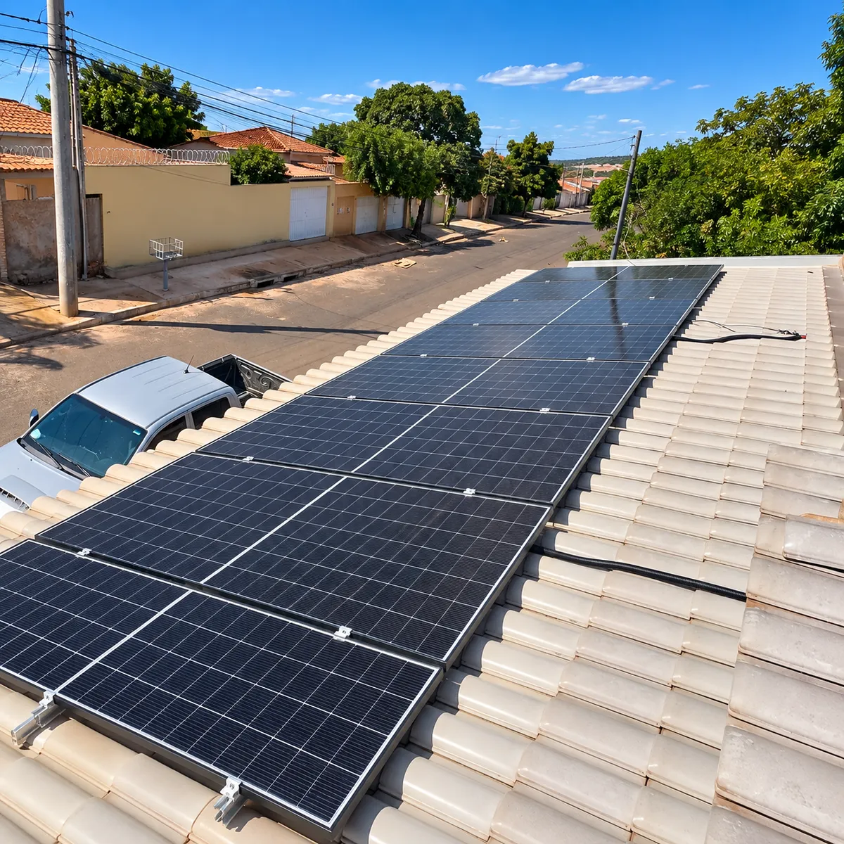 Instalação de placas solares